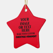 Personalisiert Weihnachten Keramik Ornament (Links)