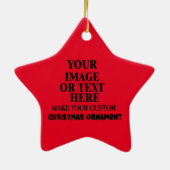 Personalisiert Weihnachten Keramik Ornament (Hinten)