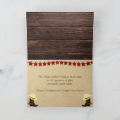 Personalisiert - Weihnachten La Mancha-Ziege Karte (Innenseite)