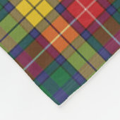 Personalisiert Weihnachten Tartan Clan Buchanan Ka Fleecedecke (Ecke)