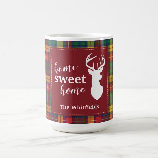 Personalisiert Weihnachten Tartan Clan Buchanan Ka Kaffeetasse (Mittel)
