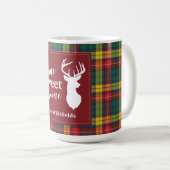 Personalisiert Weihnachten Tartan Clan Buchanan Ka Kaffeetasse (VorderseiteRechts)