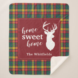 Personalisiert Weihnachten Tartan Clan Buchanan Ka Sherpadecke