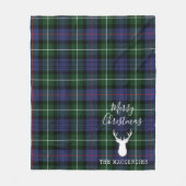 Personalisiert Weihnachten Tartan Clan MacKenzie K Fleecedecke (Vorderseite)