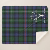 Personalisiert Weihnachten Tartan Clan MacKenzie K Sherpadecke (Vorderseite (Horizontal))