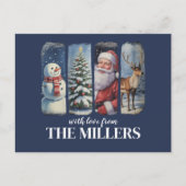 Personalisiert Weihnachten Vintager Weihnachtsmann (Vorderseite)