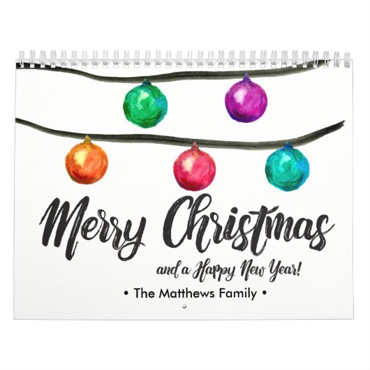 Personalisiert, Weihnachten, Wasserfarbe, kundensp Kalender (Titelbild)