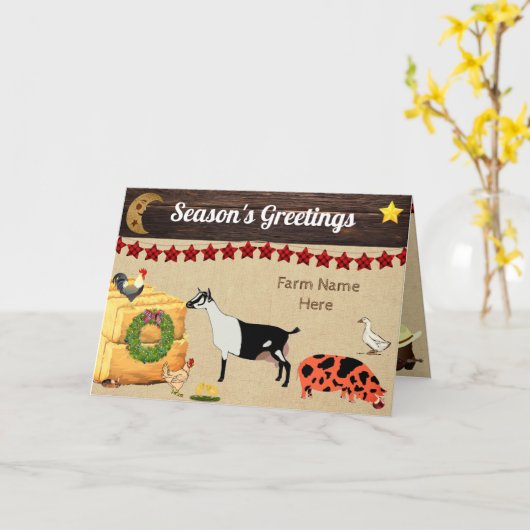 Personalisiert - Weihnachtsgurt Karte (Gelbe Blume)