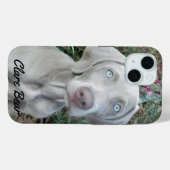 Personalisiert Weimaraner Hund - Brooklyn's Garden Case-Mate iPhone Hülle (Rückseite (Horizontal))