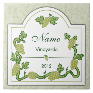 Personalisiert Wein Grosse Weinstrasse Fliese