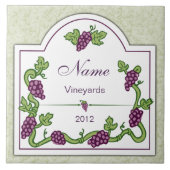 Personalisiert Wein Grosse Weinstrasse Fliese (Vorderseite)