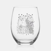 Personalisiert Weinglas Ohne Stiel (Vorderseite)