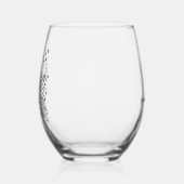 Personalisiert Weinglas Ohne Stiel (Links)