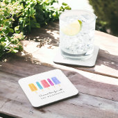 personalisiert-weiß-modern getränkeuntersetzer