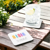 personalisiert-weiß-modern getränkeuntersetzer