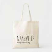 Personalisiert Welcome Nashville Junggeselinnen-Ab Tragetasche (Vorne)