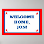 Personalisiert Welcome Zuhause Poster (Vorne)