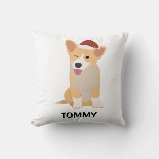 Personalisiert Welsh Corgi Cushion Kissen (Vorderseite)