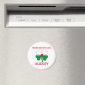 Personalisiert Welsh Kiss Me Ich bin Audley Magnet (In Situ (Geschirrspüler))