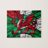 Personalisiert Welsh Red Dragon Designer Jigsaw Pu Puzzle (Horizontal)