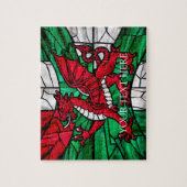 Personalisiert Welsh Red Dragon Designer Jigsaw Pu Puzzle (Vertikal)