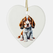 Personalisiert Welsh Springer Spaniel Puppy Keramik Ornament (Rechts)