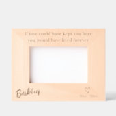 Personalisiert, wenn die Liebe Sie hier Behalten h Geätzte Rahmen (Vorderseite)