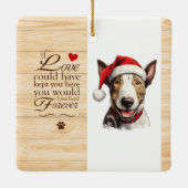 Personalisiert, wenn die Liebe Sie hier Haustiere Keramikornament (Rückseite)