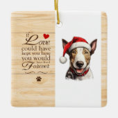 Personalisiert, wenn die Liebe Sie hier Haustiere Keramikornament (Vorderseite)