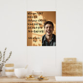 Personalisiert, wenn du davor hast, bin ich hier poster (Küche)