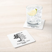 Personalisiert, WENN ROOTS TIEF inspirierend sind Rechteckiger Pappuntersetzer (Vor Ort)