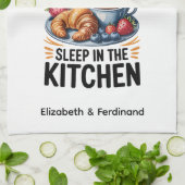 Personalisiert, wenn Sie das Frühstück in Bed... Geschirrtuch (Gefaltet)