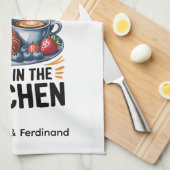 Personalisiert, wenn Sie das Frühstück in Bed... Geschirrtuch (Viertel Falte)