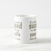 Personalisiert Wenn Sie zuerst nicht erfolgreich s Kaffeetasse (Mittel)
