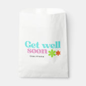 Personalisiert werden bald gut Nachricht Blumenwei Geschenktütchen (Vorderseite)