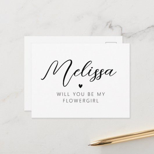 personalisiert werden Sie eine Blumenkarte sein Postkarte (Vorderseite/Rückseite Beispiel)