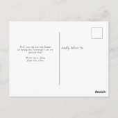 personalisiert werden Sie eine Blumenkarte sein Postkarte (Rückseite)