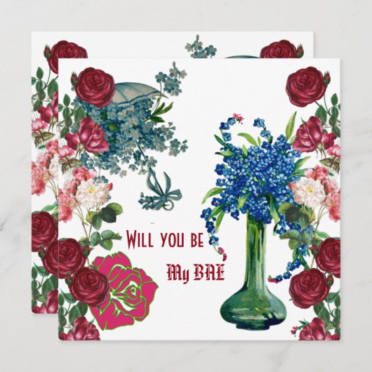 Personalisiert werden Sie meine BAE Rustikale Rose (Vorne/Hinten)