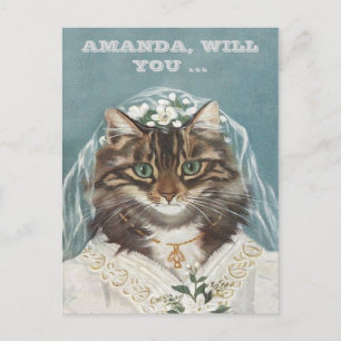 personalisiert, werden Sie meine Brautjungfrau sei Einladungspostkarte