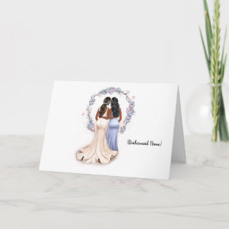Personalisiert Werden Sie meine Bridesmaid? Karte