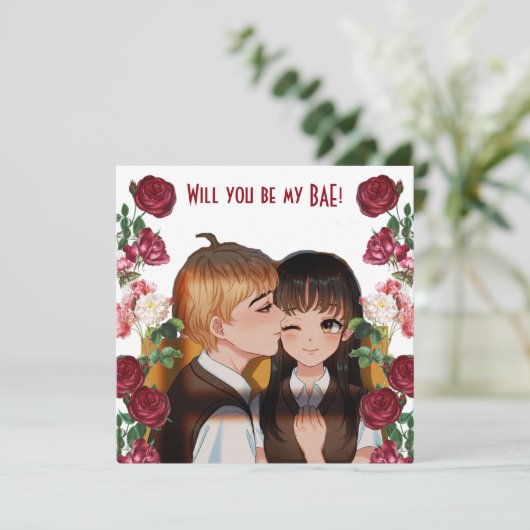 Personalisiert werden Sie meine rustikale Rose-Kar (Stehend Vorderseite)