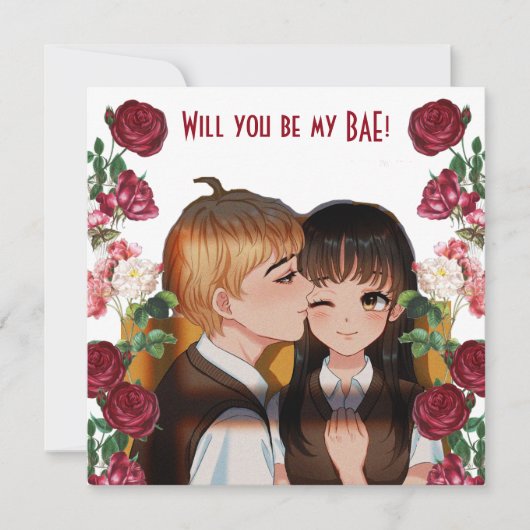 Personalisiert werden Sie meine rustikale Rose-Kar (Vorderseite)