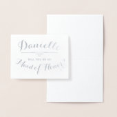 Personalisiert werden Sie meine Trauzeugin sein Folienkarte (Anzeige)