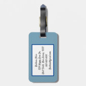 Personalisiert Westie Gepäckanhänger (Rückseite vertikal)