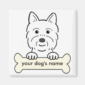 Personalisiert Westie Magnet