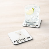 Personalisiert Westie West Highland Terrier Getränkeuntersetzer (Rechte Seite)