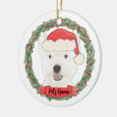 Personalisiert Westie West Highland Terrier Keramik Ornament (Links)