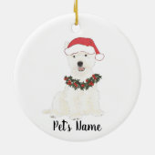 Personalisiert Westie Westie Highland Terrier Keramik Ornament (Hinten)