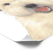 Personalisiert Wheaten Terrier Art Fotodruck (Ecke)