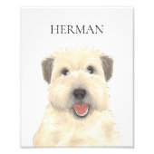 Personalisiert Wheaten Terrier Art Fotodruck (Vorne)